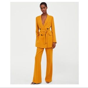 Zara Yellow Flared Pants